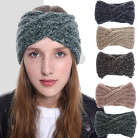 Knit Headband - Cross Braided Ear Warmer