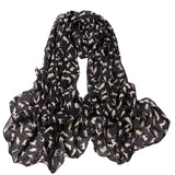 Chiffon Scarf - Cat Print