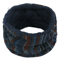 Printed Fleece Knit Collar Scarf