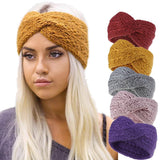 Knit Headband - Cross Braided Ear Warmer